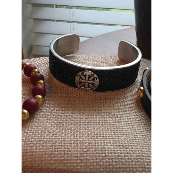 Lot of 3 Rustic Cuff Bracelets, New Condition, Never Used. - Picture 3 of 9